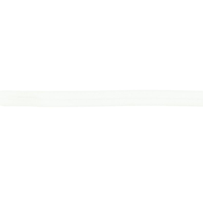 Elastická lemovací stuha  lesklý [15 mm] – bílá,  image number 1