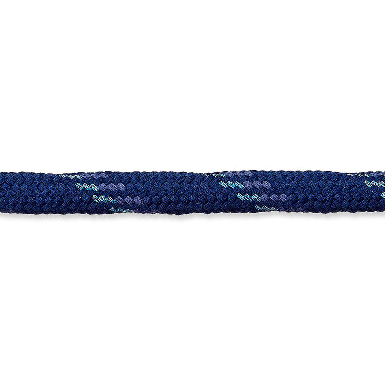 Šňůrka Lurex [Ø 7 mm] – namornicka modr,  image number 1