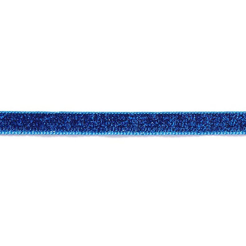 Sametová stužka Metalický [10 mm] – královská modr,  image number 2