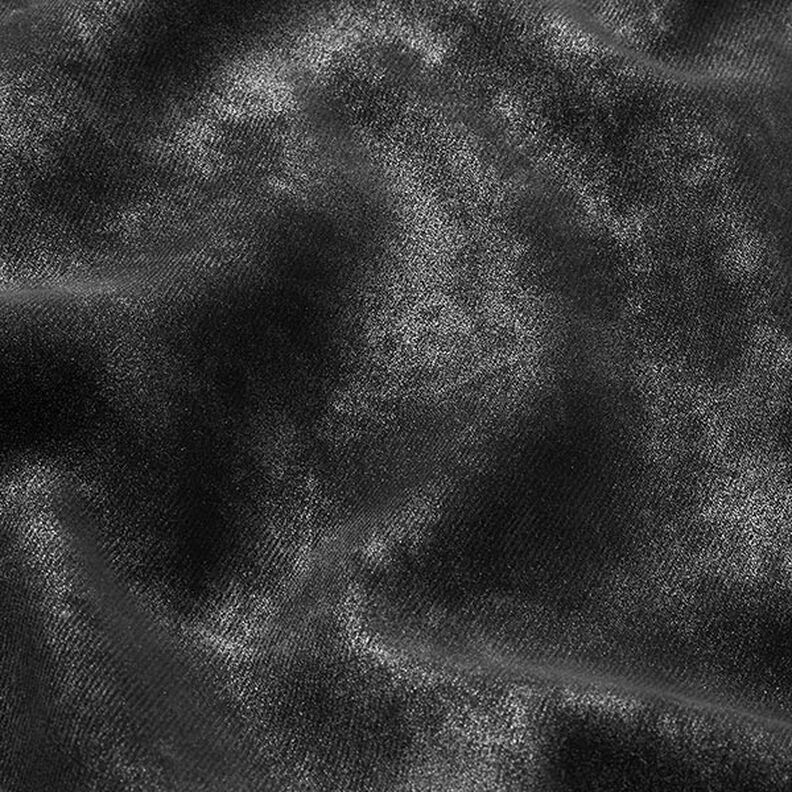 Lesklá imitace kůže se vzorem mramoru – černá,  image number 2