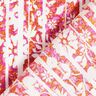 Viskózový krep květiny a větve – oranžová/pink,  thumbnail number 4