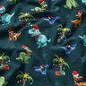 Francouzské froté letní teplákovina Vánoční dinosauři pod palmami | Glitzerpüppi –,  thumbnail number 2