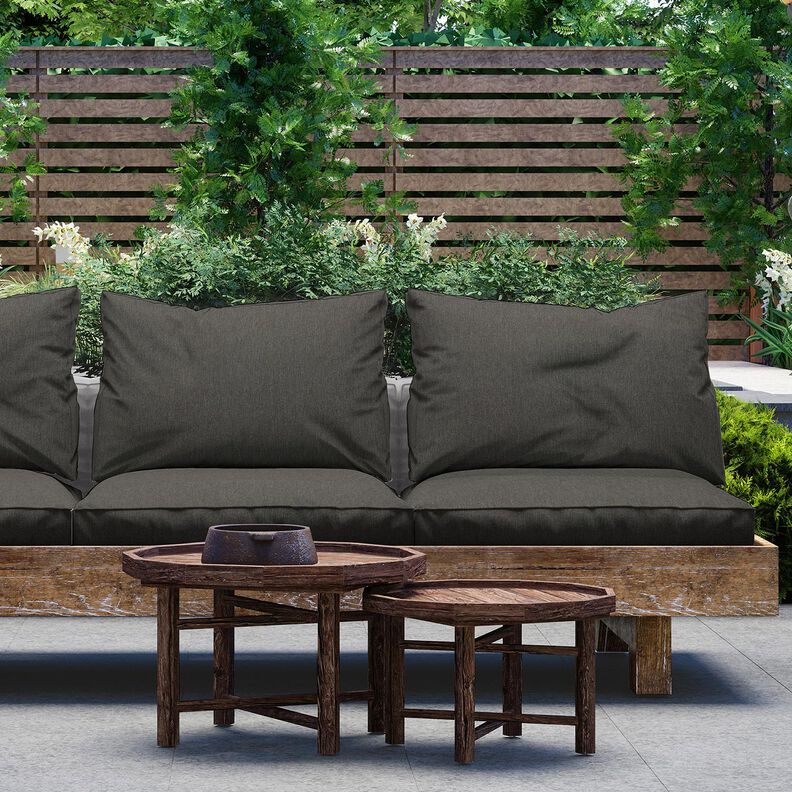 Látka pro venkovní použití Plátno Melír 320 cm – tmavě šedá,  image number 5