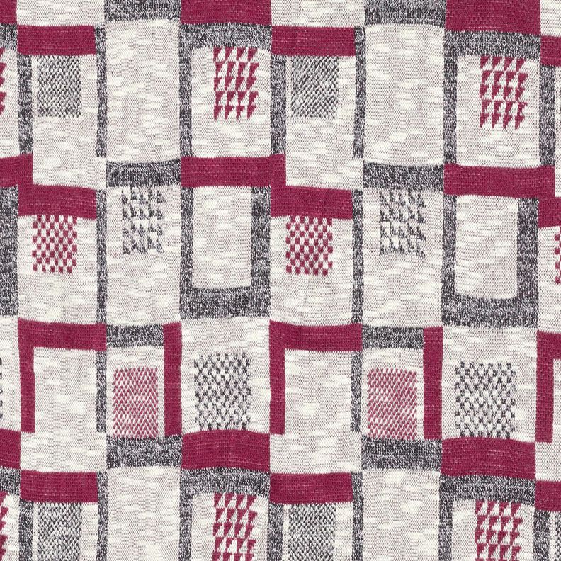 Úplet se třpytivým grafickým vzorem – lesní plody/bílá,  image number 1