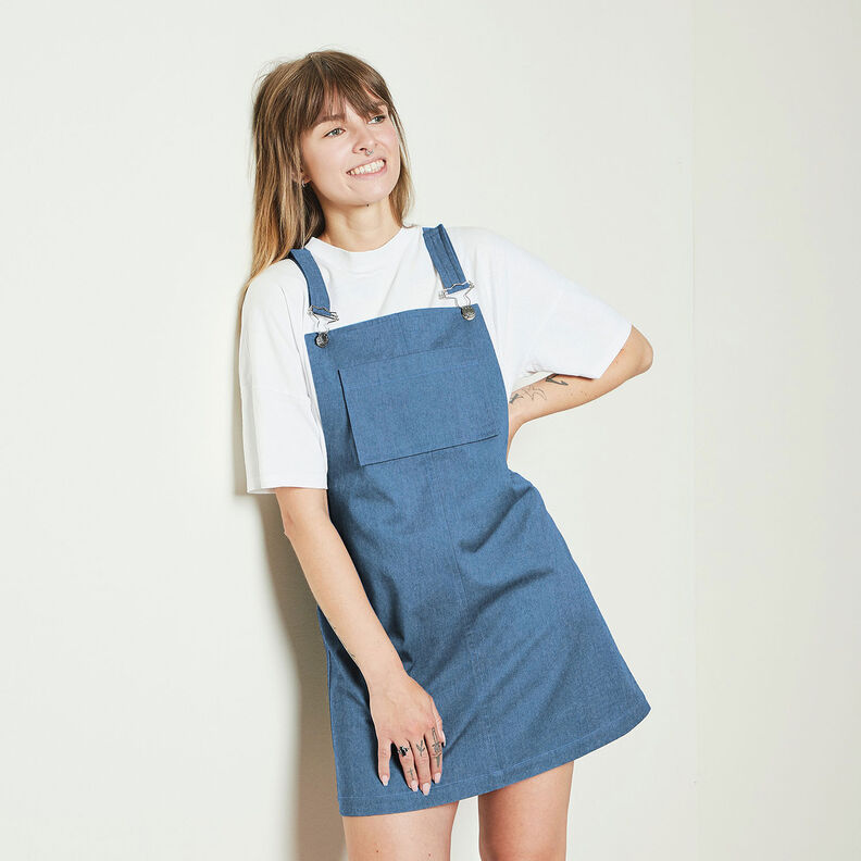 Těžký bavlněný denim – džínově modrá,  image number 6
