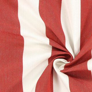 Látka na markýzy Toldo s proužky – bílá/karmínově červená, 
