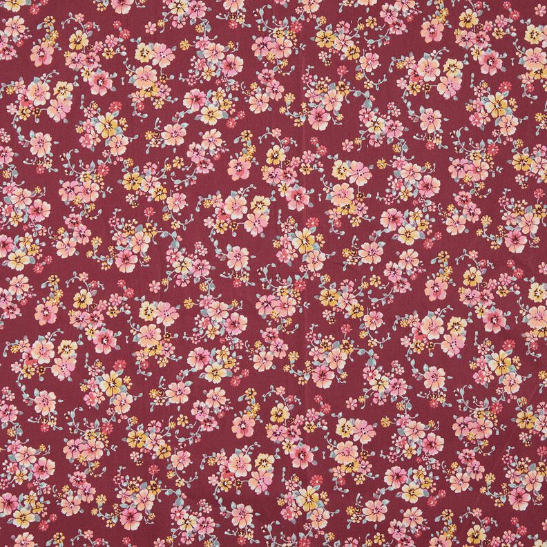 Povrstvená bavlna romantické květiny – slézová,  image number 1