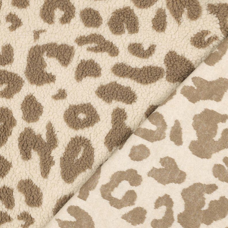 Plyš teddy Leopard – přírodni/tmavá taupe, image number 4