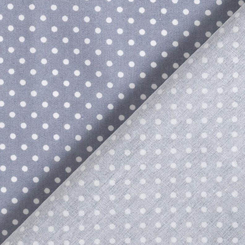Bavlněný popelín Mini puntíky – ocelová modr/bílá,  image number 4