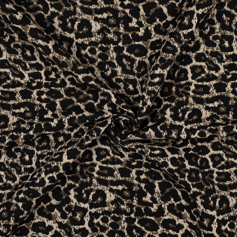 Žakár Leopardí vzor – přírodni/černá,  image number 3