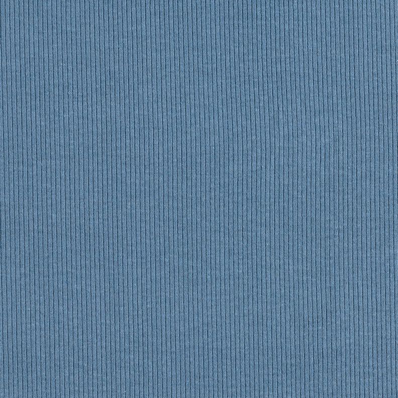 Žebrovaný žerzej Jemná žebra 2-1-1-1 – džínově modrá,  image number 4