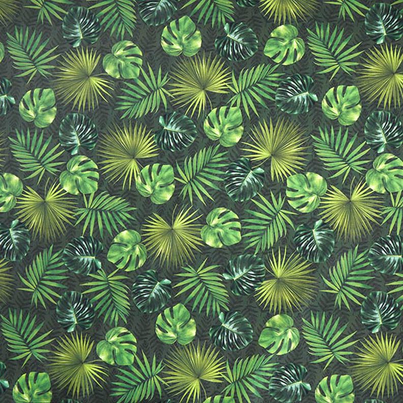 Látka pro venkovní použití Plátno Palmové listy – olivová,  image number 1