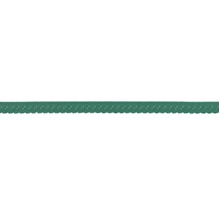 Elastická lemovací stuha Krajka [12 mm] – jalovcově zelená, 