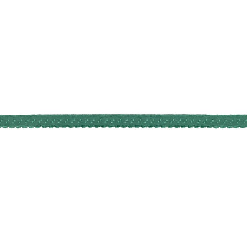 Elastická lemovací stuha Krajka [12 mm] – jalovcově zelená,  image number 1