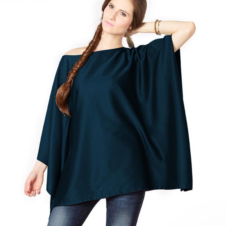 Stretch Satin – petrolejová,  image number 5