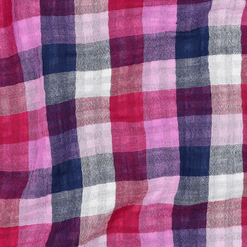Mušelín / dvojitá mačkaná tkanina Kostka Doubleface (oboustranná látka) | Poppy Fabrics – světle, image number 2