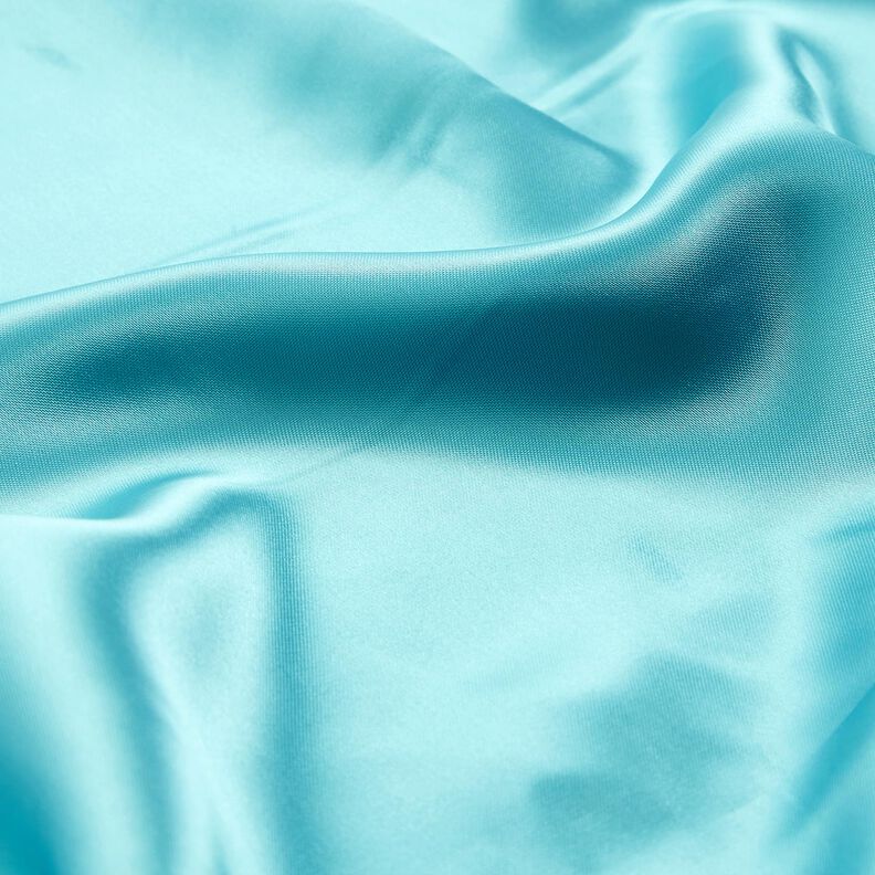 Saténová podšívka jednobarevné provedení – modrá aqua,  image number 2