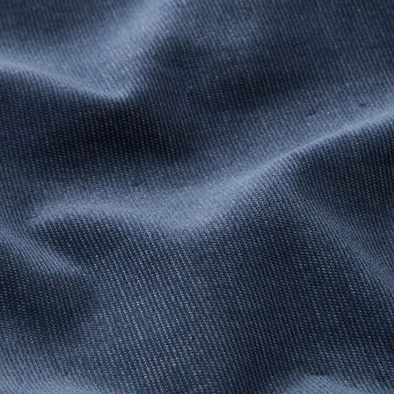 Strečový jemný manšestr se vzhledem džínoviny – džínově modrá,  image number 2
