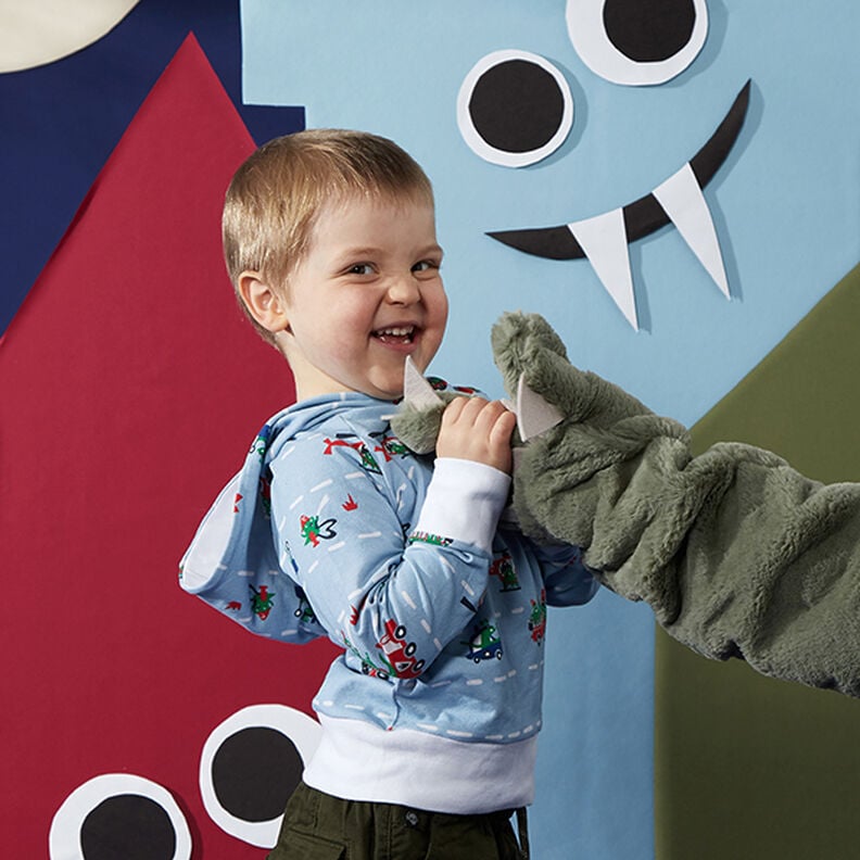 Bavlněný žerzej Medium jednobarevný – bordó,  image number 10