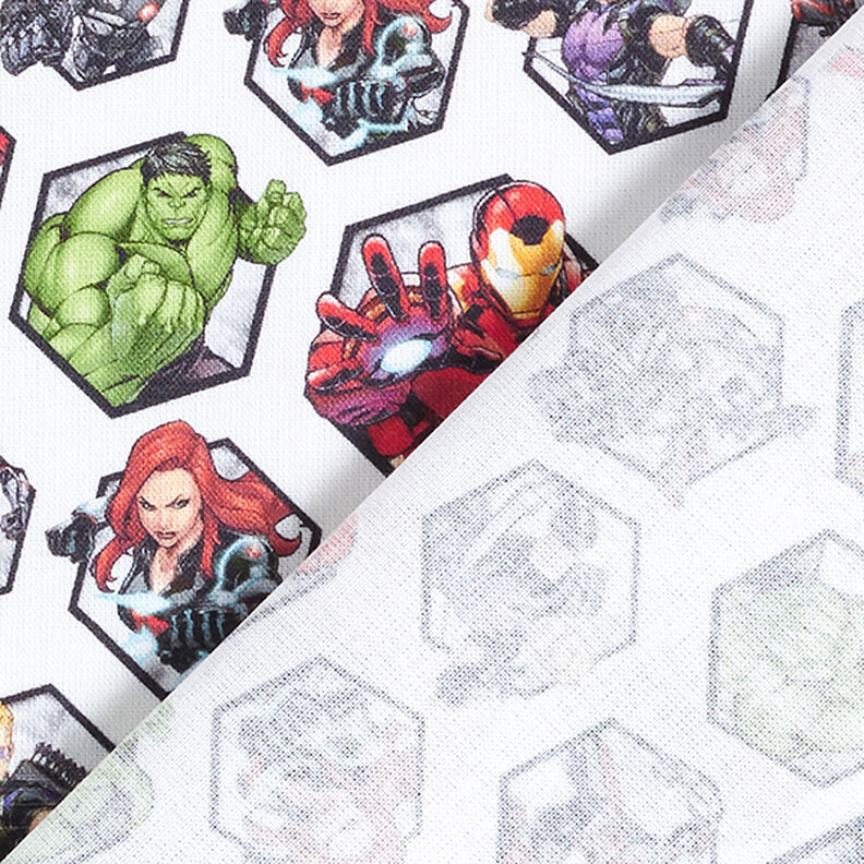 Kreton Licenční látky Avengers kachle s motivem | Marvel – bílá,  image number 4
