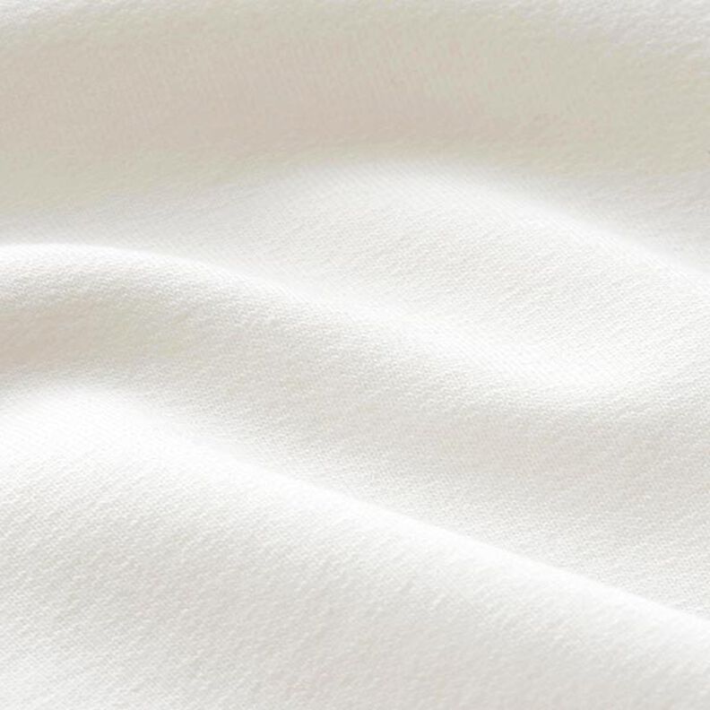 Lehké francouzské froté jednobarevné – vlněná bílá,  image number 4