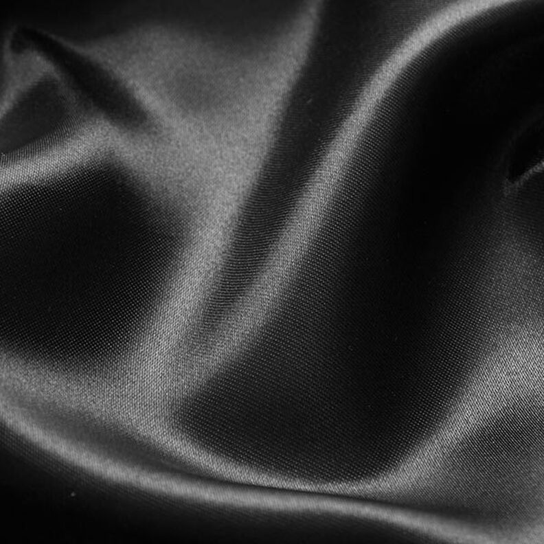 Polyesterový satén – černá,  image number 3