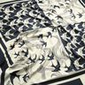 Saténový panel - vlaštovky | Katia Fabrics – antracitová/kremová,  thumbnail number 2