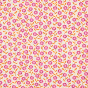 Bavlněný popelín Letní květiny | Poppy Fabrics – růžová/kremová, 