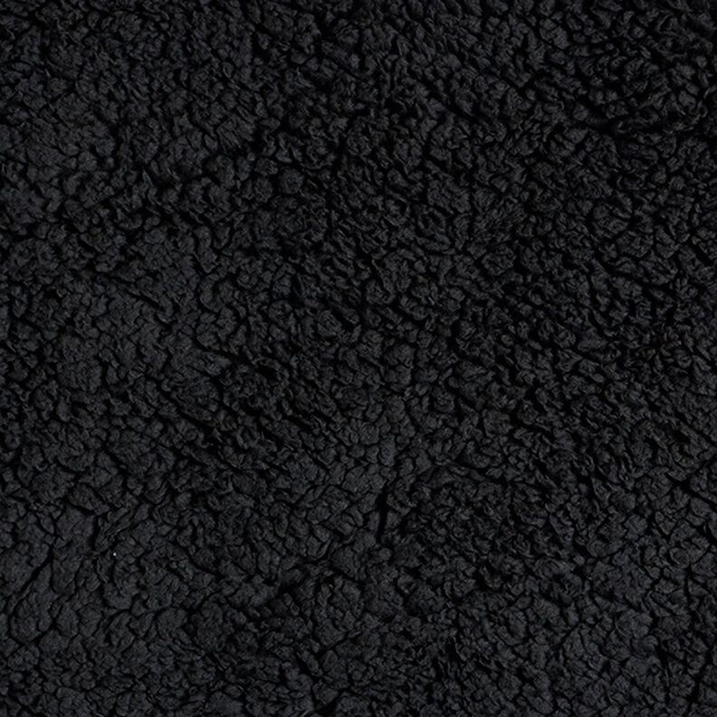 Materiál sherpa jednobarevný – černá,  image number 1