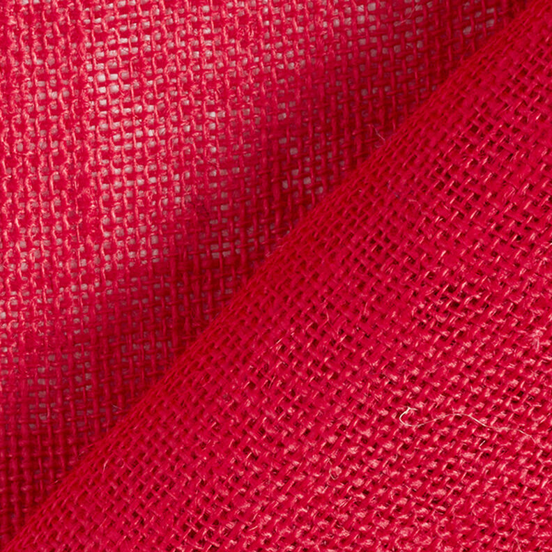 Dekorační látka Juta Jednobarevné provedení 150 cm – červená,  image number 4
