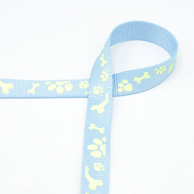 Reflexní tkaná páska Vodítko pro psa [20 mm]  – světle modra,  image number 2