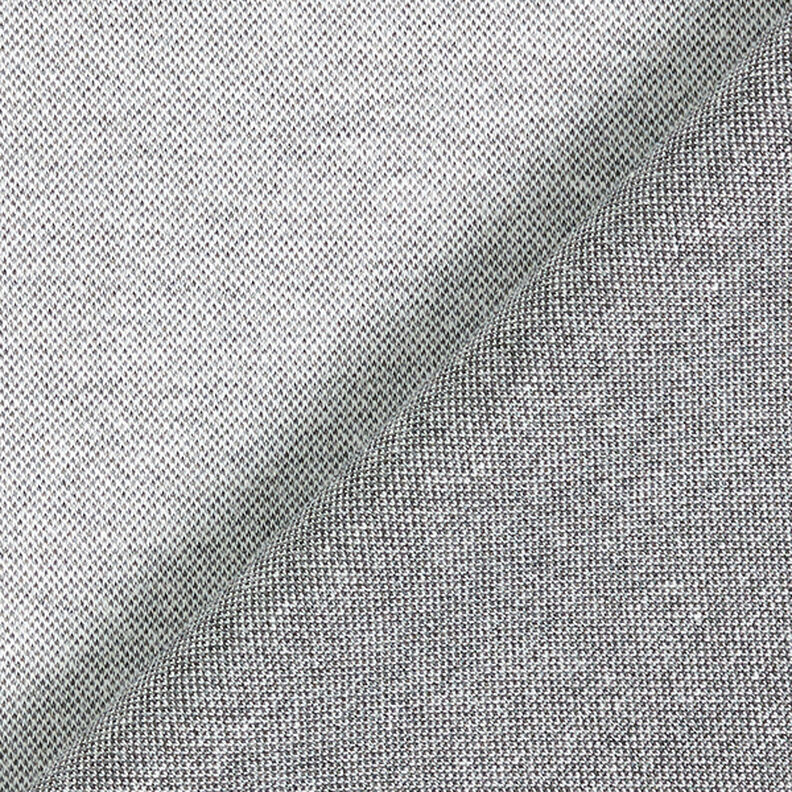 Piqué Jersey melírovaná – mlhově šedá,  image number 3