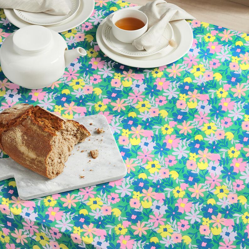 Povrstvená bavlna Pastelové květiny | Poppy Fabrics – brcalova/růžová,  image number 8