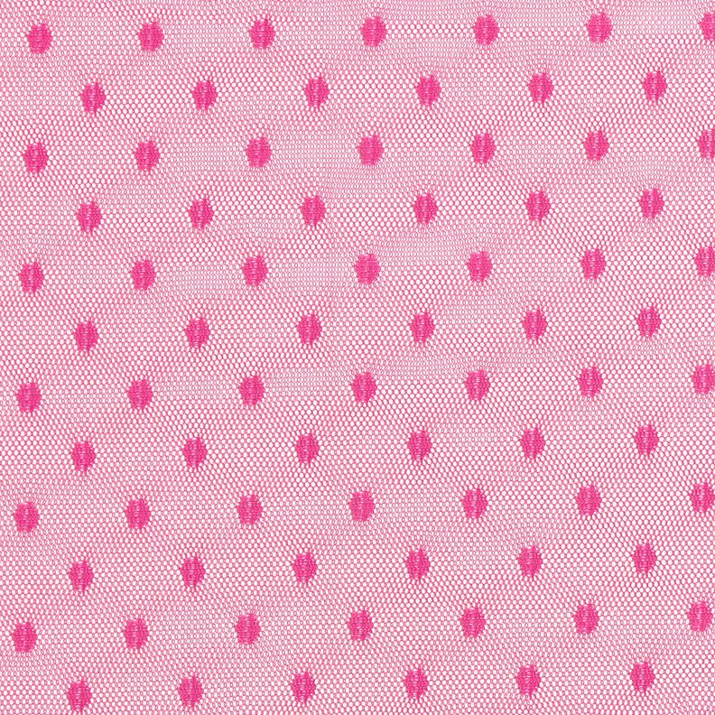 Softmesh puntíky – výrazná jasně růžová,  image number 1