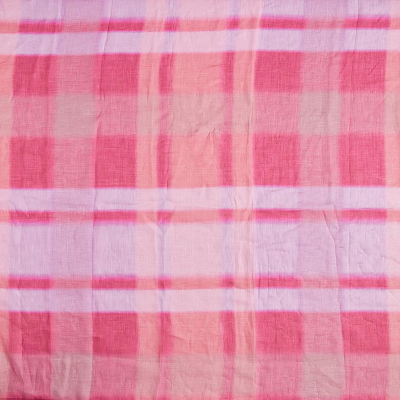 Ramie šifónová batika – výrazná jasně růžová,  image number 1