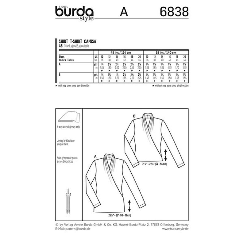 Tričko, Burda 6838,  image number 4