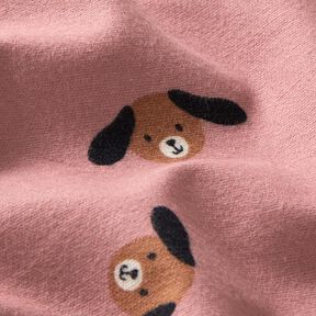 Bavlněný flanel Psí hlavy | by Poppy – starorůžová, 