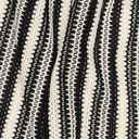 Pletenina Pruhy | Poppy Fabrics – černá/vlněná bílá, 
