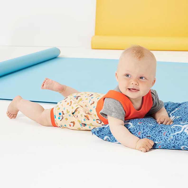 Bavlněný žerzej Medium jednobarevný – oranžová,  image number 9