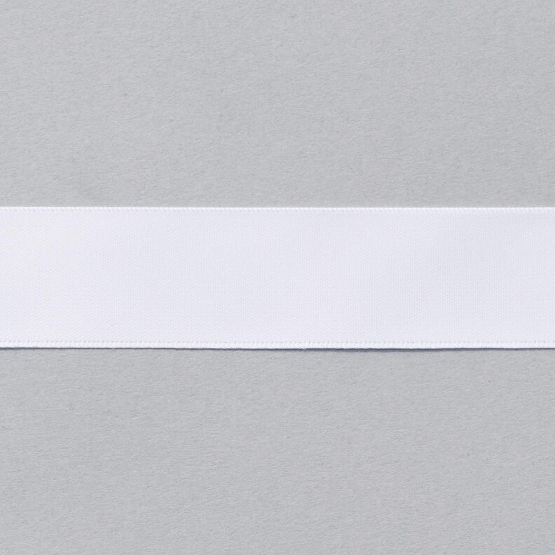 Saténová stuha [25 mm] – bílá,  image number 1