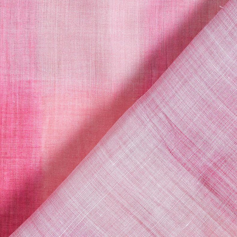 Ramie šifónová batika – výrazná jasně růžová,  image number 5