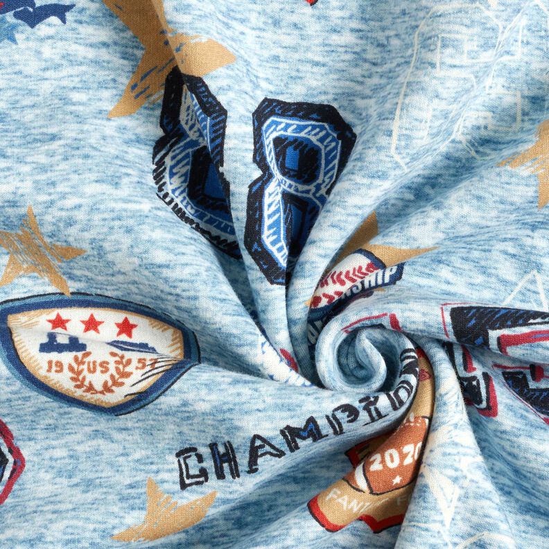 Alpenfleece Kolážová bunda – světle modra/šedá,  image number 3