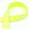 Reflexní tkaná páska Vodítko pro psa Tlapky [20 mm] – žlutá neonová,  thumbnail number 1