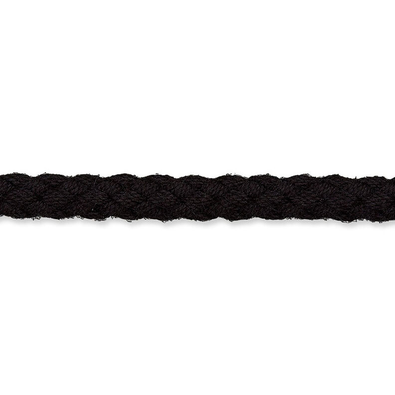 Bavlněná šňůrka [Ø 5 mm] – černá,  image number 1