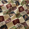 Dekoračn&iacute; l&aacute;tka Gobel&iacute;n podzimn&iacute; patchwork &ndash; světle b&eacute;žov&aacute;/karm&iacute;nově červen&aacute;,  thumbnail number 2