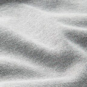 Piqué Jersey melírovaná – mlhově šedá | Zbytek 60cm, 