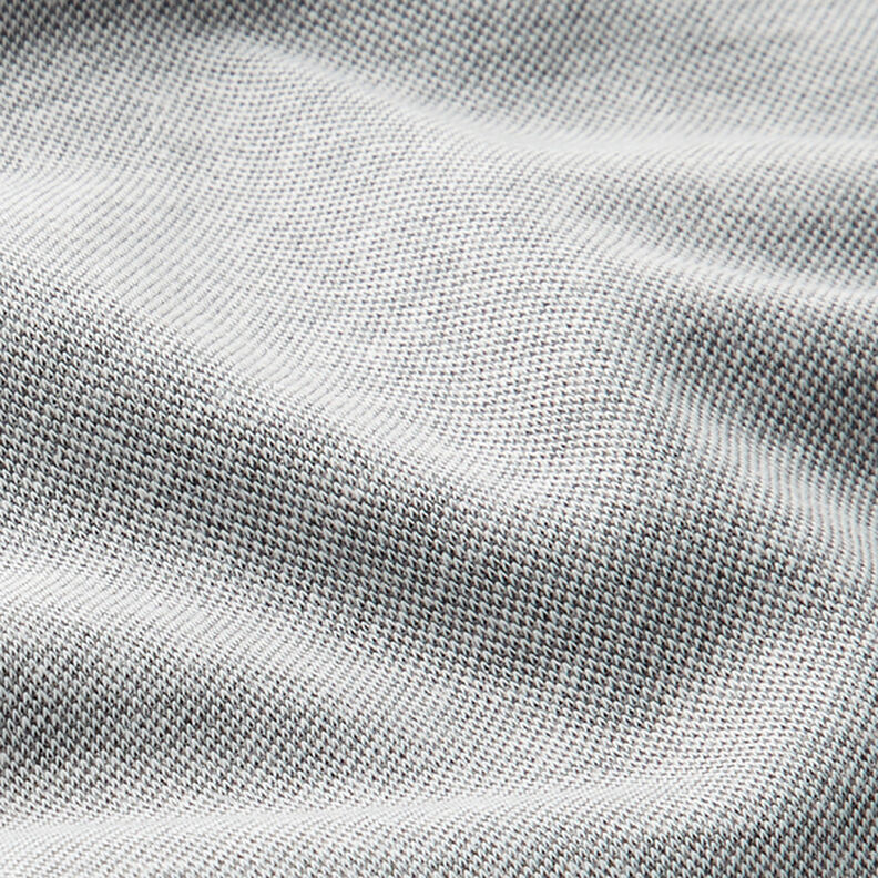 Piqué Jersey melírovaná – mlhově šedá,  image number 2