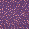 Letní teplákovina Srdíčka | Poppy Fabrics – světle fialova/starorůžová,  thumbnail number 1
