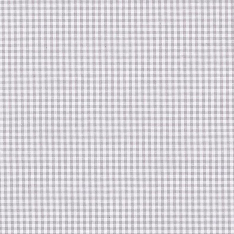 Bavlněný popelín Malé káro vichy, barveno v přízi – šedá/bílá,  image number 1