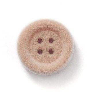Sametový knoflík 4dírkový – starorůžová, 